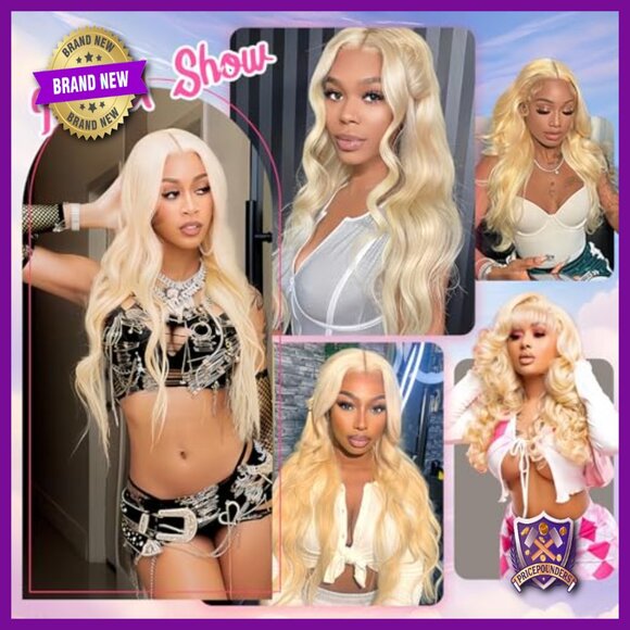 28 Inch Human Hair Lace Front Wig 13x6 HD Glueless Body Wave Pre Plucked